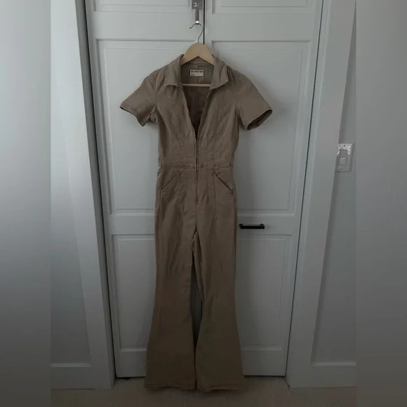 WE THE FREE JAYDE DENIM FLARED JUMPSUIT SIZE SMALL - Picture 9 of 12